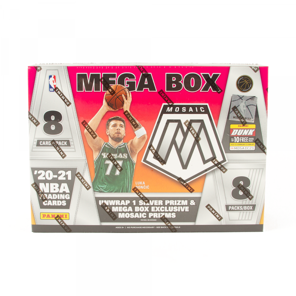 202021 Panini Mosaic Basketball 64Card Mega (Green Fluorescent)(Box)