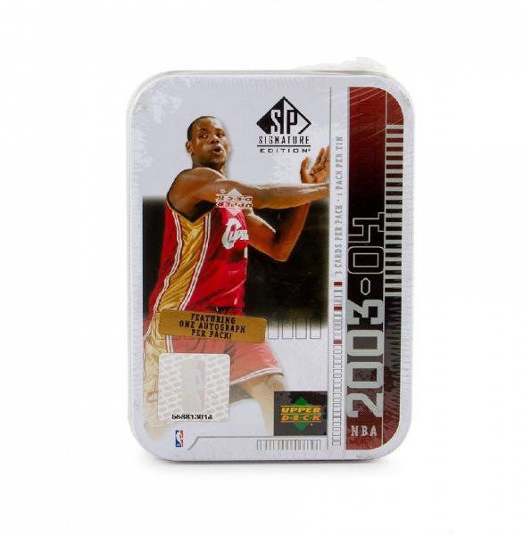 2003-04 Upper Deck SP Signature Basketball Hobby Black Tin (Lebron
