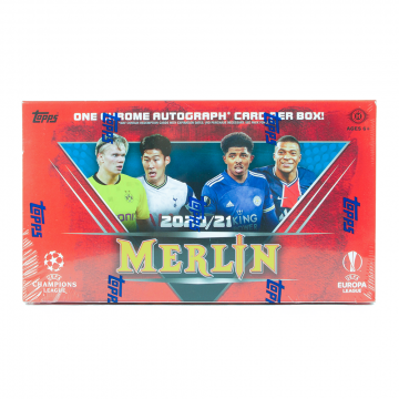 2020-21 Topps Chrome UEFA Merlin Soccer Hobby 12 Box (Case)