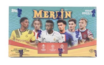 2022-23 Topps Chrome UEFA Competitions Merlin Soccer Hobby (Box)